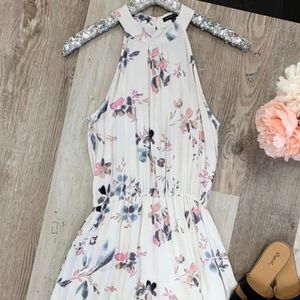 Staccato Halter Floral Dress